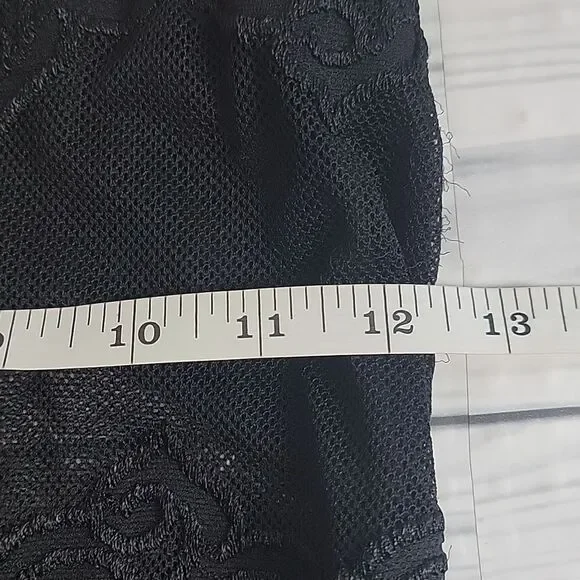 Black lace fishnet cami unbranded Women's Size S - Picture 7 of 8